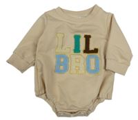 Béžové body s nápismi