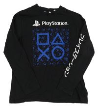 Černé triko s motivem Playstation 