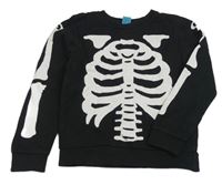 Černá mikina s kostrou Little Kids 