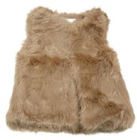 Staroružová kožušinová podšitá vesta Yd.