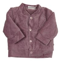 Staroružová zamatová rebrovaná zateplená prepínaci mikina Ergee