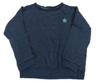 Tmavomodrá pruhovaná mikina s hvězdou F&F