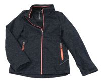 Černá melírovaná softshellová bunda C&A