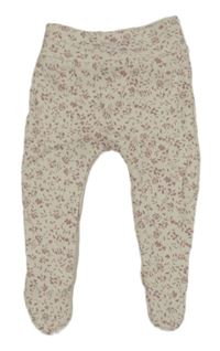 Smetanovo-růžové vzorované polodpuky Zara