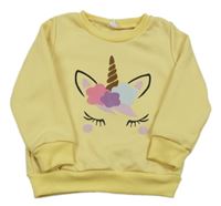 Žltá mikina s jednorožcom