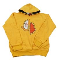 Pomerančová mikina s kapucí Moncler