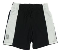 Čierno-biele športové kraťasy H&M
