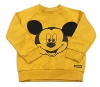Žltá mikina s Mickeym Disney