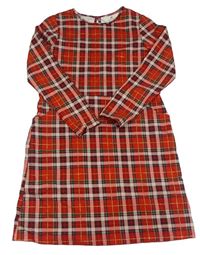 Červeno-barevné teplákové šaty H&M