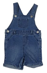 Modré rifľové na traké kraťasy Primark