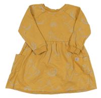 Oranžové teplákové šaty s obrázky Nutmeg 