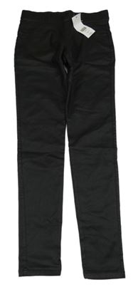 Nové - Čierne koženkové tregíny F&F