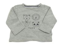 Sivé tričko so zvieratkami C&A
