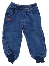 Modré cuff rifle s mašlou Lupilu