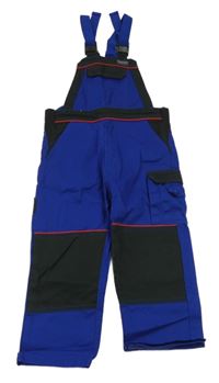 Safírovo-černé pracovní laclové kalhoty s kapsami Sanfor 