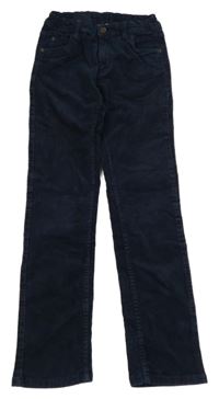 Tmavomodré menšestrové nohavice Pocopiano