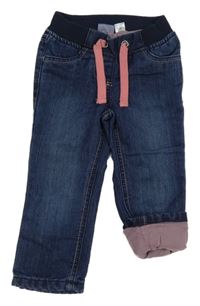 Tmavomodré podšité rifle Lupilu