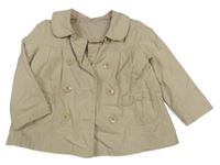 Béžový plátenný jarný kabát Y.D.