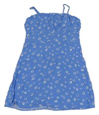 Blankytně modré kvietkovane šaty New Look