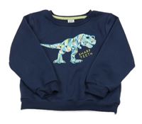 Tmavomodrá mikina s dinosaurom Kiki&Koko
