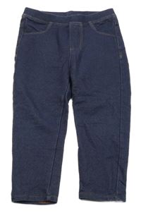 Tmavomodré legíny riflového vzhledu Manor