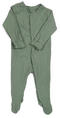 Khaki žebrovaný overal Zeeman