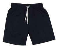 Tmavomodré športové perforované kraťasy