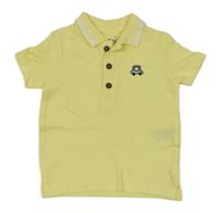Žlté polo tričko s autom F&F