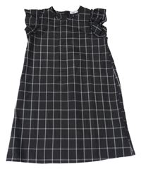 Čierno-biele kockované šaty Sinsay