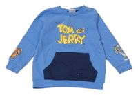 Modrá mikina Tom a Jerry s klokankou