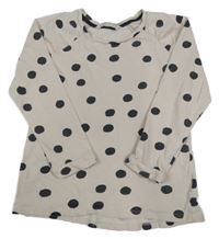 Pudrová bodkovaná á mikina H&M