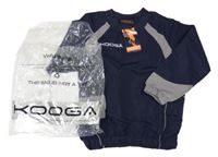 Nové - Tmavomodro-šedá šusťáková sportovní bunda Kooga