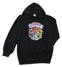 Černá mikina Smilling Critters s kapucňou