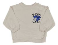 Smotanová oversize mikina so Sonicem H&M
