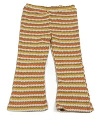 Pruhované vzorované flare pletené kalhoty Matalan