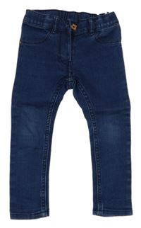 Tmavomodré teplákové rifle jbc