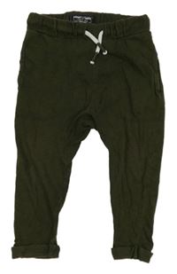 Tmavokhaki melírované turecké tepláky Next