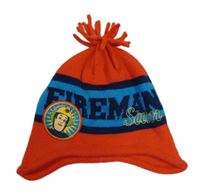 Červeno-modrá pletená čapica s Požárníkem Samem George
