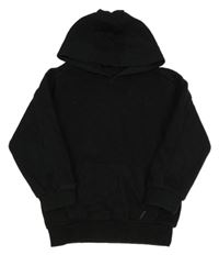 Čierna mikina s vreckom a žebrováním a kapucňou Matalan