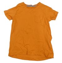Oranžové tričko s vreckom Mothercare