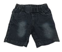 Tmavomodré rifľové kraťasy