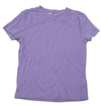 Fialové rebrované crop tričko H&M