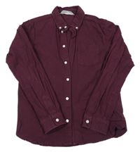 Tmavovínová košile H&M