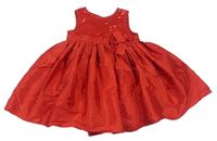 Červené slávnostné šaty s flitrami Mothercare