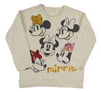 Krémová mikina s Minnie a flitry George