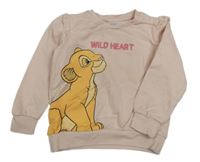 Ružová mikina so Simbou Reserved