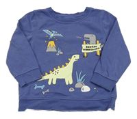 Modrá mikina s dinosaury George