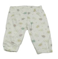 Smotanové tepláky s ovcemi