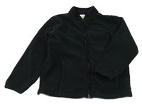 Čierna fleecová prepínaci mikina