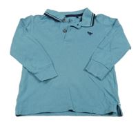 Modré polo triko s výšivkou Next